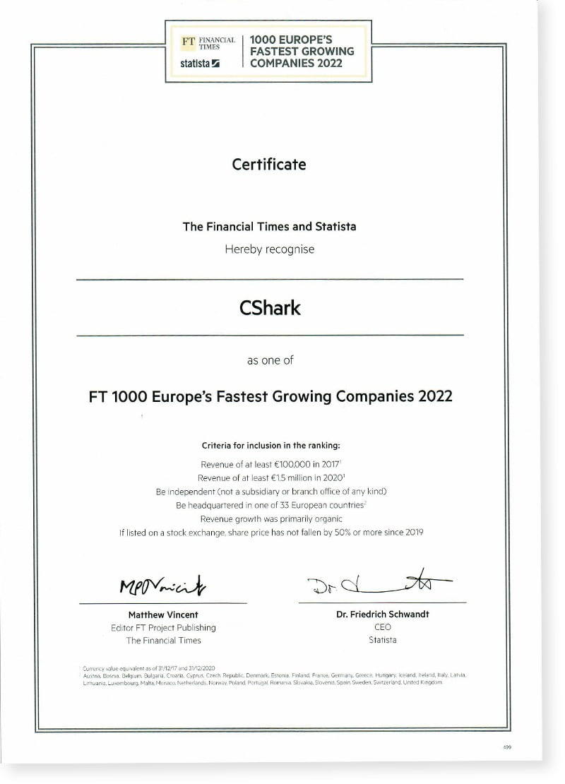 FT1000 certificate